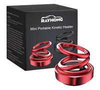 BuyB Chauffage moléculaire cinétique Portable pour Voiture, Chauffage cinétique, Mini Chauffage cinétique Portable, Chauffage à énergie Solaire, Chauffage cinétique Solaire Rotatif Automatique à