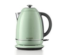 BUYDEEM Bouilloire électrique rétro - 1,7 l - En acier inoxydable - Sans BPA - Arrêt automatique et protection contre le froid - Vert