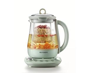 BUYDEEM K1594T Health-Care Beverage Tea Maker and Kettle, 10 en 1, programmable, 1,5 l, vert cozy