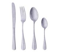 Buyer Star Ménagère 24 pièces pour 6 personnes, ensemble de couverts rétro en acier inoxydable, vaisselle traditionnelle élégante vintage, style antique