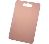 Buyer Star Planche à découper de cuisine en acier inoxydable or rose durable avec poignée antidérapante pour viande, fruits, légumes, fromage
