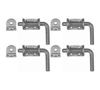 Buyers Products B2596LKB Lot de 4 loquets ressort robustes WKeeper avec poigne 312, goupille de loquet ressort, loquet de porte zingu utili