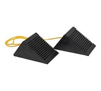 Buyers Products WC35225 Mini cale de roue en caoutchouc 12,7 x 7,6 x 5,7 cm, corde en nylon, idéale pour VTT, tondeuses à gazon et scooters à gaz, résistant à la rouille et aux produits chimiques