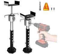 BuyGoe Vérins de support coulissants pour camping-car, stabilisateur coulissant robuste à levage rapide jusqu'à 2268 kg de capacité chacun, lot de 2 stabilisateurs de remorque de voyage pour