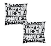 buyiikjd 字体Housse De Coussin 26 "x26 Lot De 2 | en Tissu Épais Aspect Lin, Doux Et Décoratif pour Canapé Et Salon - Style Bohème Chic, Idéal pour Décoration Chambre, Beige Crème
