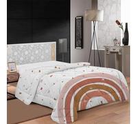 buyluhn Couette Imprimée 180x220 4 Saisons, Edredon Duvet Arc-en-Ciel 1 Personne Lavable en Machine, Couette Couleur Terre Cuite Reversible avec 2 Taies d'oreiller pour Enfant Adulte Fille Ete Hiver