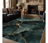 buyluhn Petit Tapis Marbre Vert Entree Interieur Absorbant 100x120, Paillasson Fin Tapis Salon Art Moderne Lavable Machine Tapis Doux Decoration, Moquette Poil Ras Enfant Ado Adulte QS1