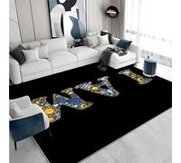 buyluhn Tapis Grain de Bois Lavable en Machine Tapis Salon 100x200 Poil Court, Tapis Grain de Bois Descente de Lit Chambre Doux Tapis Sol Absorbant, Moquette Decoration Ado Adulte Y-373