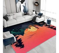 buyluhn Tapis Salon 120x200 cm Paysages Naturels Doux - Tapis Lavable en Machine à Poils Courts, Moquette Esthétique Confortable pour Chambre - Décoration Tendance Adulte et Ado a&11