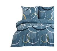 Buymax® Housse de Couette 2 Pièces 135x200 cm 100% Coton - Parure de lit Renforcé avec 1 Taie d’Oreiller 80x80 cm, Fermeture Éclair, Certifiée Oeko-TEX