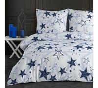 Buymax® Housse de Couette 3 Pièces 200x200 cm 100% Coton - Parure de lit Renforcé avec 2 Taies d’Oreiller 80x80 cm, Fermeture Éclair, Certifiée Oeko-TEX
