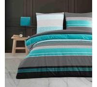 Buymax® Housse de Couette 3 Pièces 200x200 cm 100% Coton - Parure de lit Renforcé avec 2 Taies d’Oreiller 80x80 cm, Fermeture Éclair, Certifiée Oeko-TEX