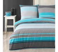 Buymax® Housse de Couette d’Hiver 3 Pièces 200x220 cm 100% Coton Flanelle - Parure de lit Chaude et Douce avec 2 Taies d’Oreiller 80x80 cm, Fermeture Éclair