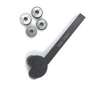 Buyohlic Lot de 2 outils de moletage à tête pivotante de 1,27 cm avec molettes supplémentaires (pas de 2,0 mm)