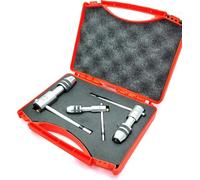 Buyohlic Lot de 3 clés à tarauds réglables à cliquet réversible avec étui en plastique