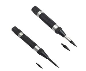 Buyohlic Poinçon central automatique avec pointe remplaçable en acier trempé avec pointe supplémentaire (lot des deux)