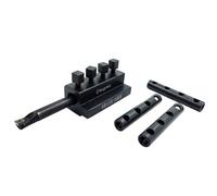 Buyohlic - Support de barre d'alésage avec manches interchangeables, support d'outils de précision pour machines CNC et tour (10 x 12 mm)