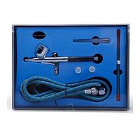 BUYTER Airbrush Supply Kit aérographe Double Action 130 K 0,2, 0,3 et 0,5 mm avec Tuyau aérographe de 1,8 m