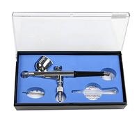 BUYTER HD-130 Kit d'aérographe de Maquillage Pistolet pulvérisateur à Action Double par gravité à Action de précision Multifonctions avec Aiguille de 0,3 mm et gobelet de 1/4 oz