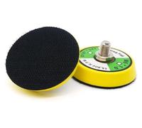 BUYTUS Disque de ponçage 1/2/3 pouces, support ponceuse for polisseuse pneumatique, plaque arrière auto-agrippante, outil meulage abrasif M6 5/16 x 24 dents(2inch 2pieces,M6)
