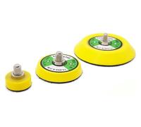 BUYTUS Disque de ponçage 1/2/3 pouces, support ponceuse for polisseuse pneumatique, plaque arrière auto-agrippante, outil meulage abrasif M6 5/16 x 24 dents(One Set,5-16-24T)