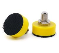 BUYTUS Disque de ponçage 1/2/3 pouces, support ponceuse for polisseuse pneumatique, plaque arrière auto-agrippante, outil meulage abrasif M6 5/16 x 24 dents(1inch 2pieces,5-16-24T)