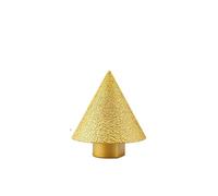 BUYTUS Fraises diamantées à filetage M10 for chanfreinage, sculpture conique, polissage, meulage, for coupe-carreaux en porcelaine, pièces d'outils de coupe(38mm)