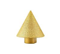 BUYTUS Fraises diamantées à filetage M10 for chanfreinage, sculpture conique, polissage, meulage, for coupe-carreaux en porcelaine, pièces d'outils de coupe(50mm)