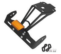 BUYTUS Support de Plaque d'immatriculation LED for éliminateur Garde-Boue arrière Compatible avec GSX-S 1000 1000F 2015-2020 GSX-S750 2017 2018 2019 20 Moto(Orange)