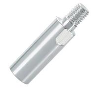 BUYTUS Tête de meulage ronde brasée sous vide au diamant, outils abrasifs for interne à l'arc des pierres, outil gravure, filetage M10(Extension Rod 6cm)