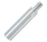 BUYTUS Tête de meulage ronde brasée sous vide au diamant, outils abrasifs for interne à l'arc des pierres, outil gravure, filetage M10(Extension Rod 8cm)
