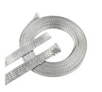 BuyUneed Gaine de blindage en cuivre étamé tressé pour protéger le fil (1,27 cm - 6,7 m)