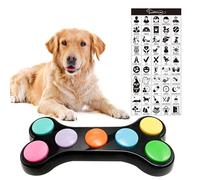 BUYVIKAY 7 en 1 Boutons pour Chien,Boutons de Dressage pour Chien Boutons de Communication pour Chien,Boutons parlants pour Chien,Entraînement des Animaux de Compagnie - Bouton pour la Communication