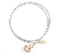 BuyWeek Adaptateur de cartouche de gaz, adaptateur de cuisinière, adaptateur de bouteille de gaz, tuyau en nylon, cuivre, 110 × 2,6 × 0,6 cm, pour camping GPL