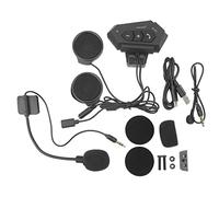 BuyW asque de Communication Bluetooth pour Moto Casque étanche pour Motos