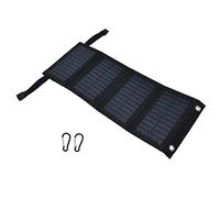 BuyW hargeur Solaire Portable, 20W 2A 5V Panneau Solaire Étanche à Taux de Conversion Élevé Chargeur de Batterie Solaire Pliable avec Sortie USB pour Téléphone Portable
