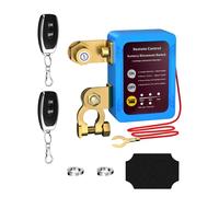 BuyWeek Coupe Circuit Batterie 12V 240A Coupe Circuit Voiture Interrupteur D'arrêt Automatique avec 2 Télécommandes pour Voiture, Camping-Car, Camion, Fourgonnette et Bateau(Bleu roi)