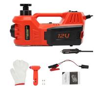 BuyWeek Cric de voiture hydraulique 5T Kit de cric de voiture électrique DC 12 V Kit d'outils de cric de pneu avec gonfleur et lumière LED Cric de levage for voiture SUV Réparation de pneus Changement