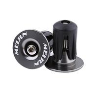 BuyW mbouts de guidon de vélo, 2 pièces Embouts de guidon universels en aluminium pour vélo, Embouts de guidon pour VTT, vélo de course (Noir)