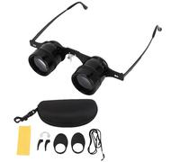 BuyWeek Jumelles Lunettes 10x HD grossissement Mise au Point Manuelle protégé Contre la Pluie pêche en Plein air Observation des Oiseaux Jumelles télescope (Noire)