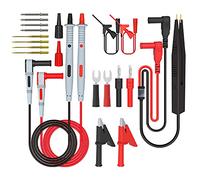 BuyWeek Kit de cordons de test multimètre, ensemble de cordons de test multimètre professionnel ensemble d'outils de sonde de test de clip électrique