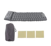 BuyWeek Matelas de Couchage Matelas Pneumatique de Camping de Camping, 196 X 68 X 9 Cm en Nylon avec Pompe à Pied et Oreiller pour Voyager, Randonnée