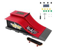 BuyWeek Mini Finger Skate avec Rampe de Skate, Mini Tech Deck Finger Skateboard et Rampe Skatepark Kit, Cadeau pour Enfant