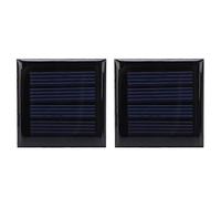 BuyWeek Mini Panneau Solaire, 2 Pièces 2V 210mA Micro Cellules Solaire 40x40 mm/1,6x1,6 Pouces Chargeur de Cellule Photovoltaïque pour Bricolage Matériaux de Jouets Électriques