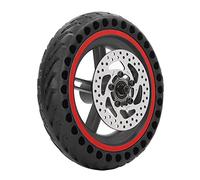 BuyWeek Pneu de roue arrière de scooter électrique pour Xiaomi M365 1S Rouge, Pneu arrière de scooter électrique 110mm Remplacement de pneu de roue arrière de frein à disque
