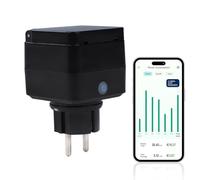 Buyweek Prise extérieure WiFi, prise de minuterie étanche IP44, commande vocale intelligente compatible avec Alexa