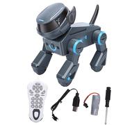 BuyWeek Robot télécommandé interactif programmable pour Chien, Chiot, Danse, Chant, Cascade, Animal de Compagnie avec lumières Musicales pour Adultes