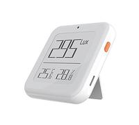 BuyWeek Thermomètre Hygromètre Intérieur, 3 en 1 Luxmètre Hygromètre Thermomètre Numérique Capteur de Lumière Température Humidité Domestique Connexion Intelligente(Votre BT)