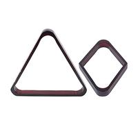 BuyWeek Triangle de Billard, Triangle de 9 Boules Support de Boule de Billard Triangle de Table de Billard pour 5,72cm Style Américain Grand Billard, Vin Rouge