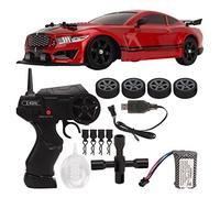 BuyWeek Voiture Télécommandée Drift, Voiture Drift RC 2,4 GHz avec Lumières LED Voitures de Course Telecommandé Haute Vitesse pour Enfant Adulte (Batterie Unique)